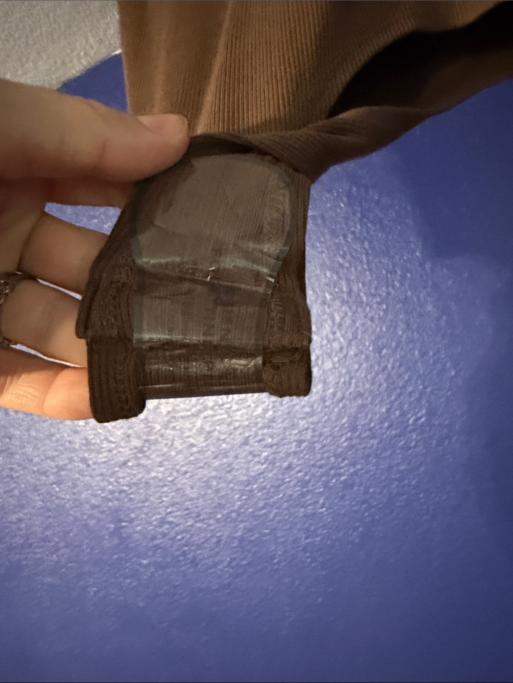 Bayse Ribbed Brown Tank Bodysuit - Picture 2 of 5